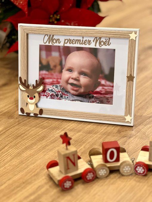 Cadre personnalisé Mon Premier Noël, Noël en famille