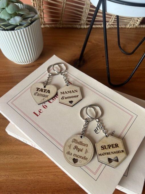 Porte clef en bois 