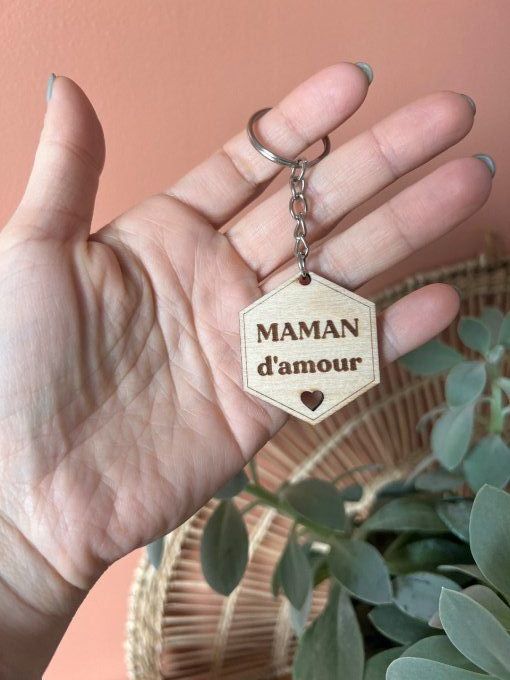 Porte clef en bois 